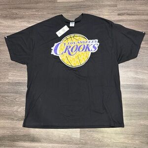 Crooks And Castles Los Angeles Lakers Shirt Theme Black Men’s 5XL NWT